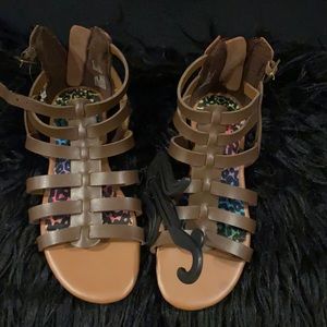 Brand New Brown girls Strappy Sanders